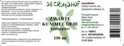 Zwarte kummel olie