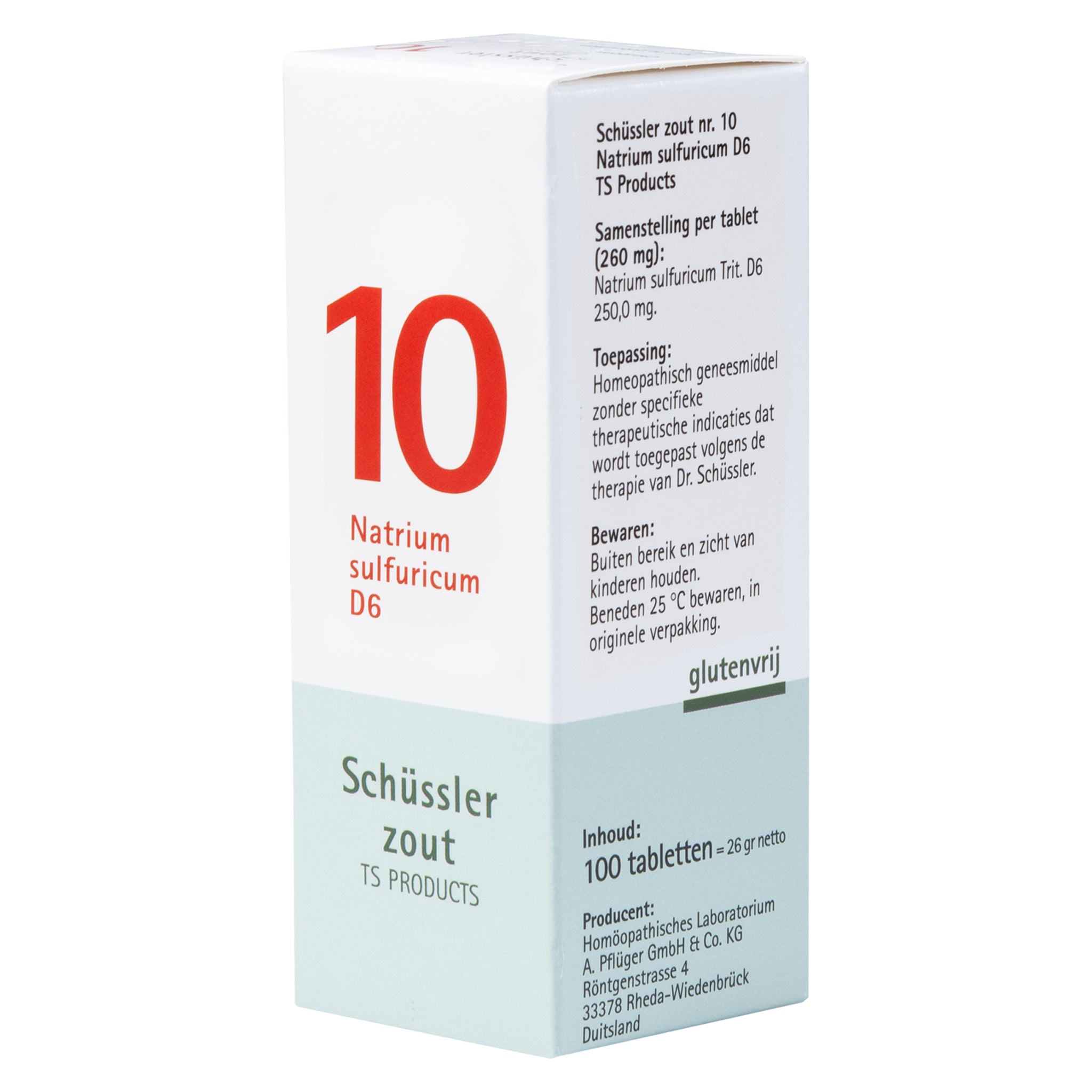 Schüssler zout Nr. 10 Natrium sulfuricum D6