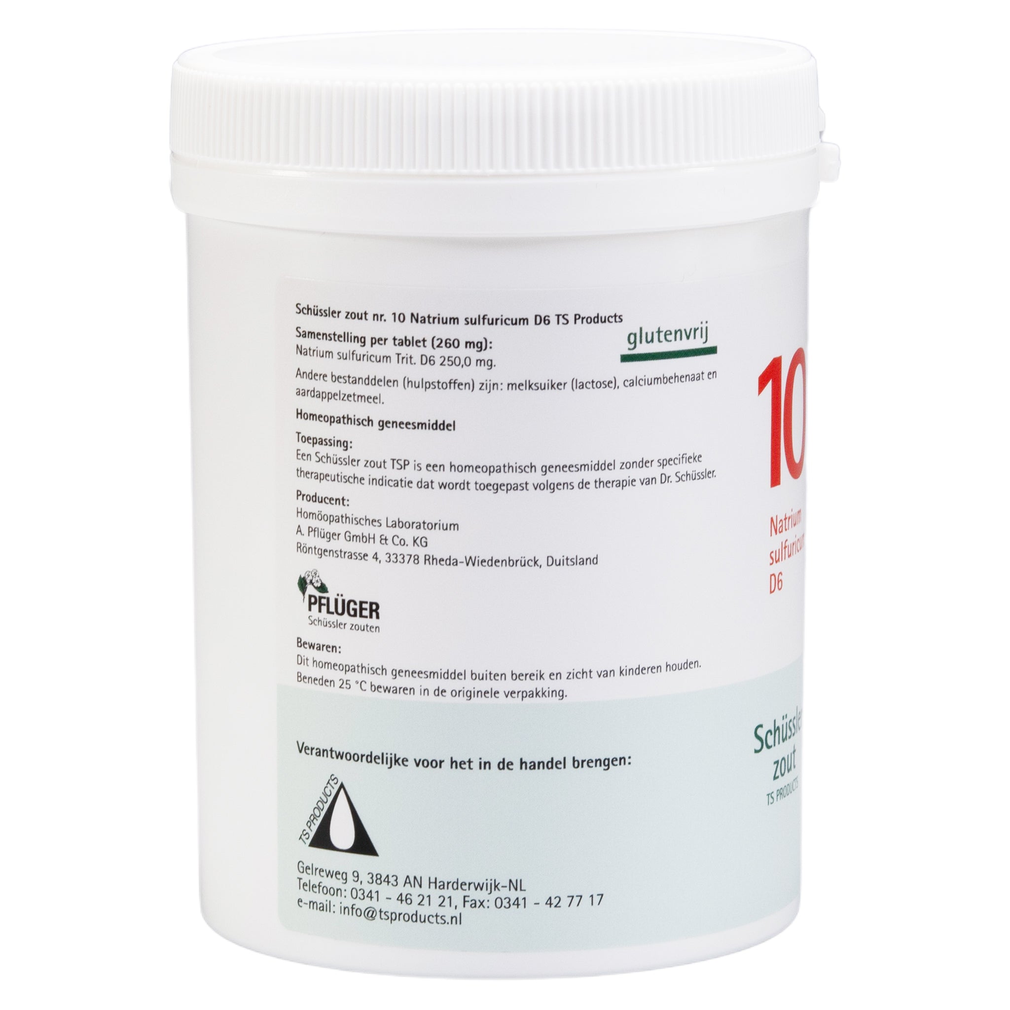 Schüssler zout Nr. 10 Natrium sulfuricum D6