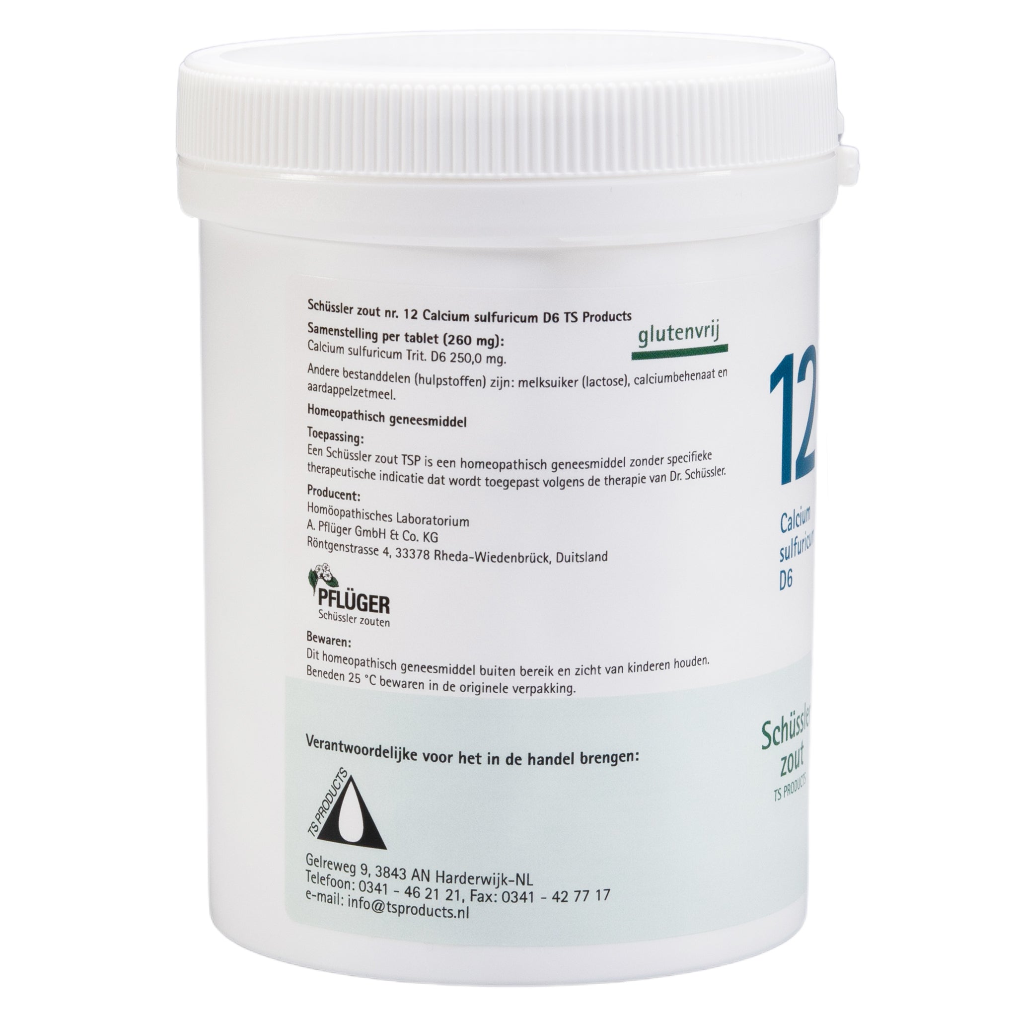 Schüssler zout Nr. 12 Calcium sulfuricum D6