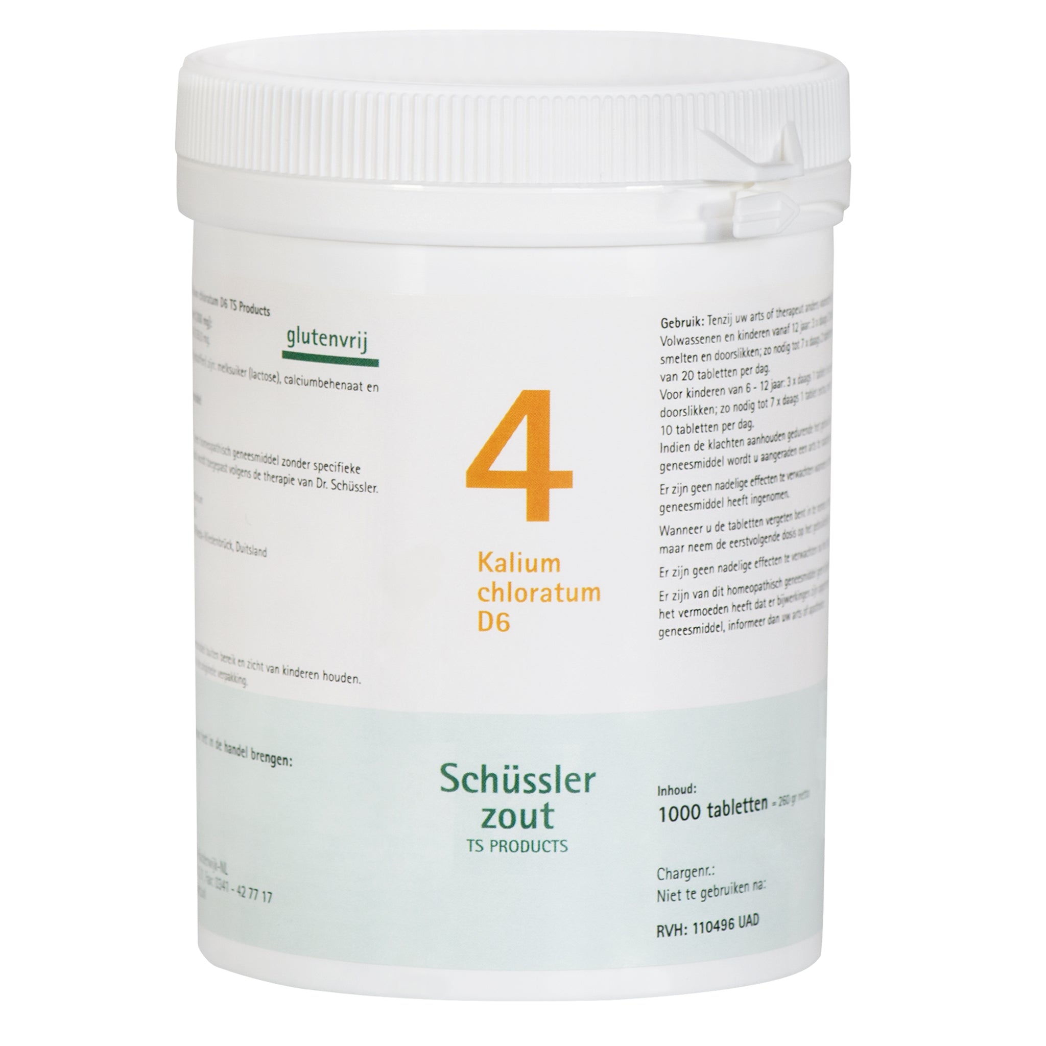 Schüssler zout Nr. 4 Kalium chloratum D6