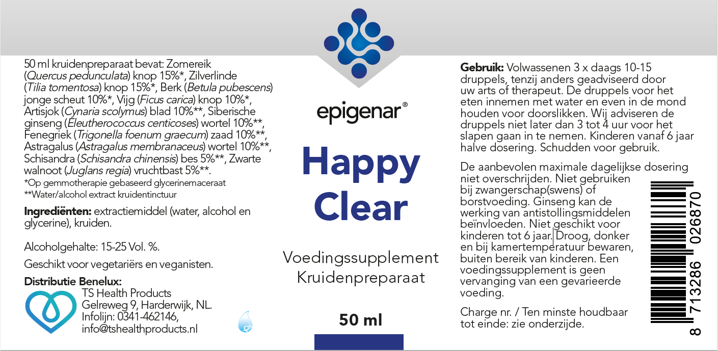 Epigenar Happy Clear, 50 ml