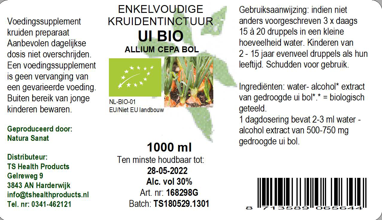 De Cruydhof Allium cepa/Ui BIO