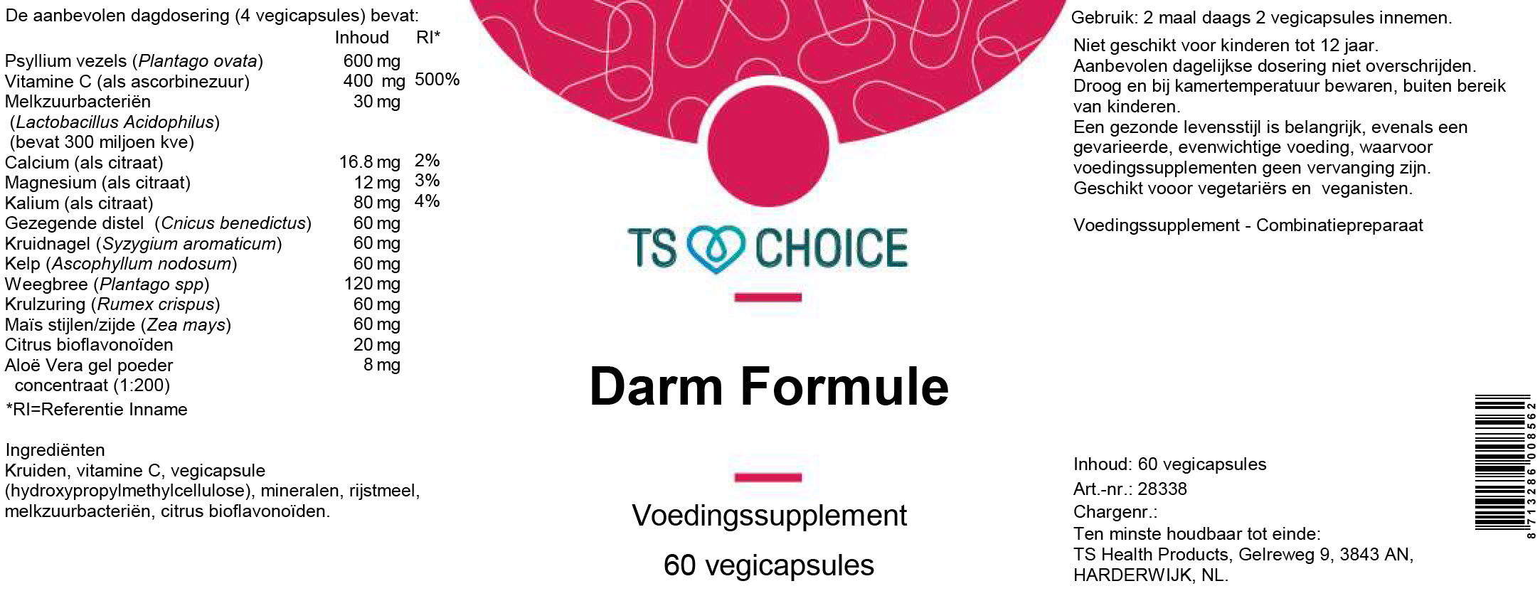 TS Choice Intestinal Formula, 60 vcaps