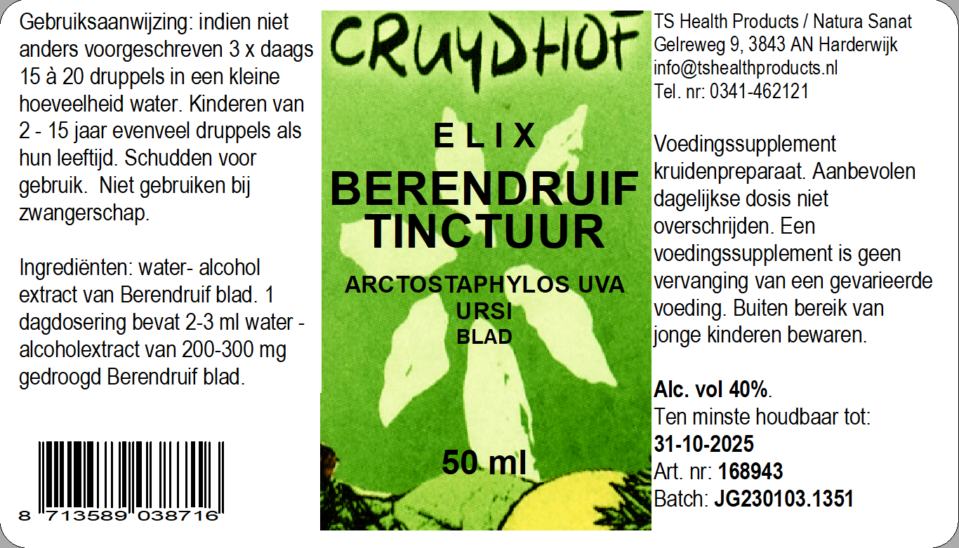 Elix, Beredruif tinctuur