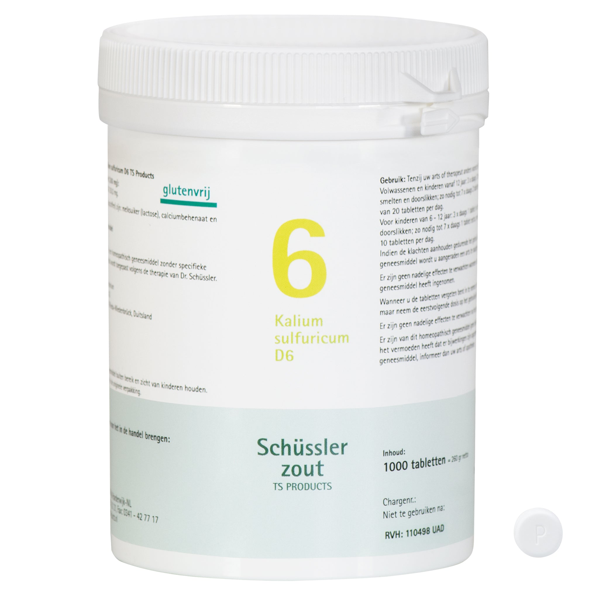 Schüssler zout Nr. 6 Kalium sulfuricum D6