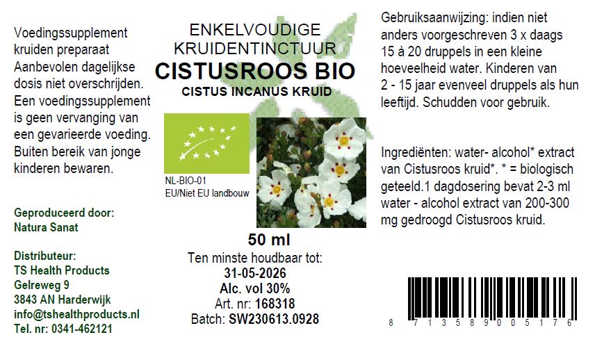 Cistus incanus hrb/Cistusroos BIO