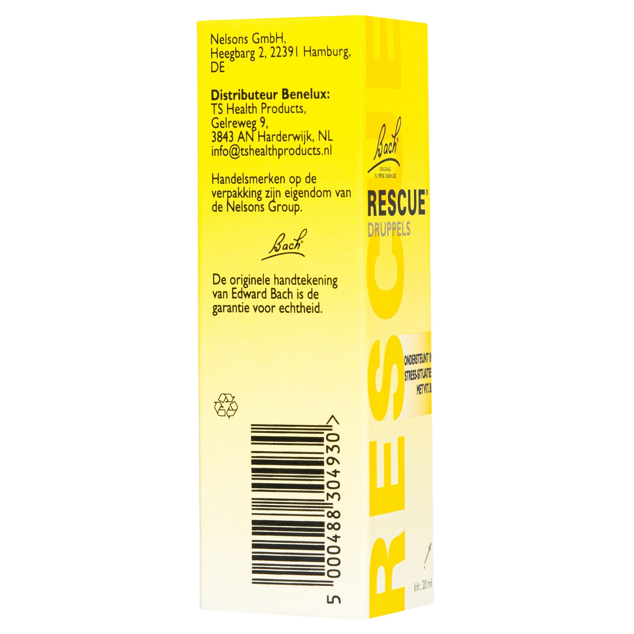 Bach RESCUE® Druppels zonder alcohol