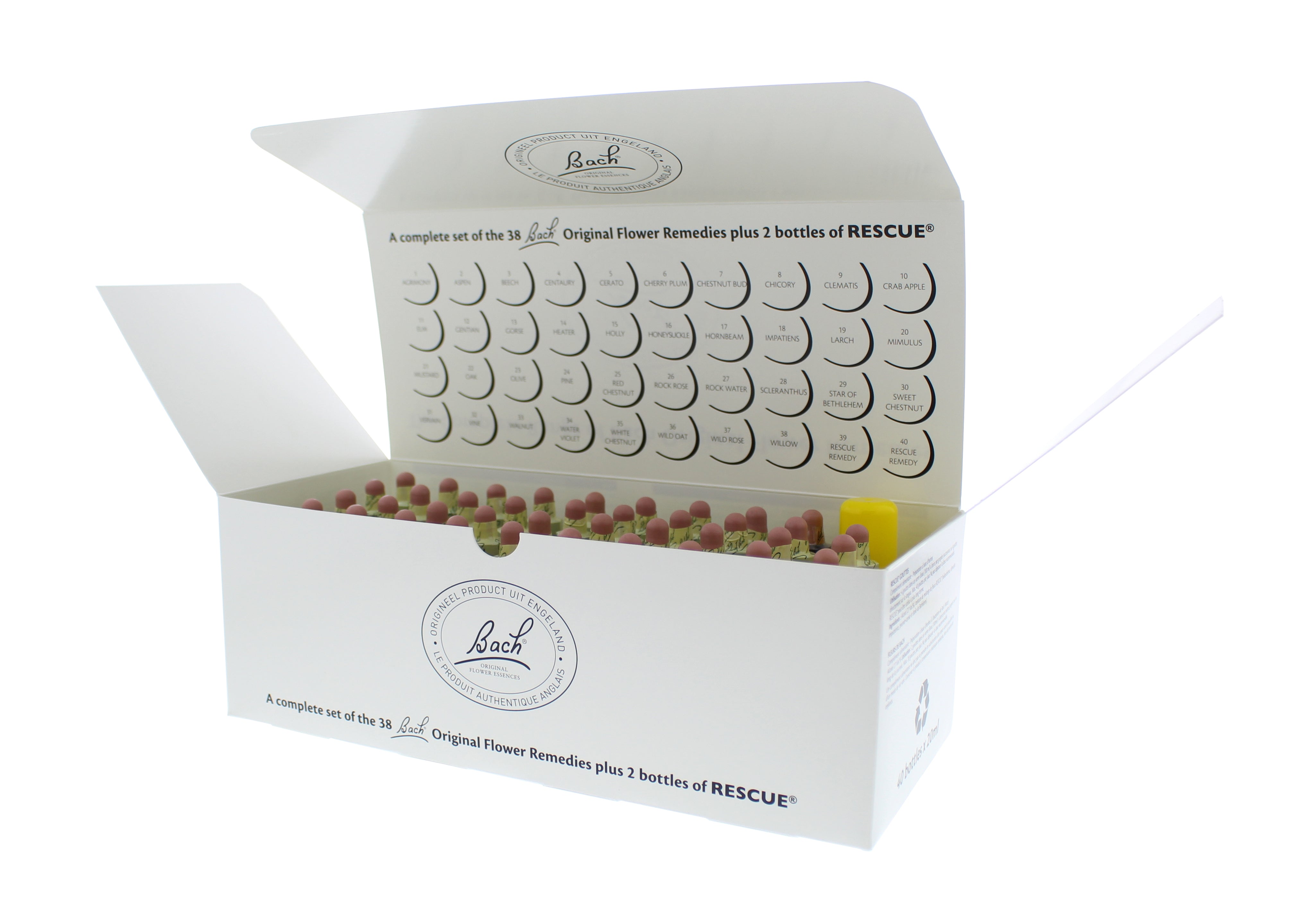 Bach set in cardboard box, 40 pcs x 20 ml