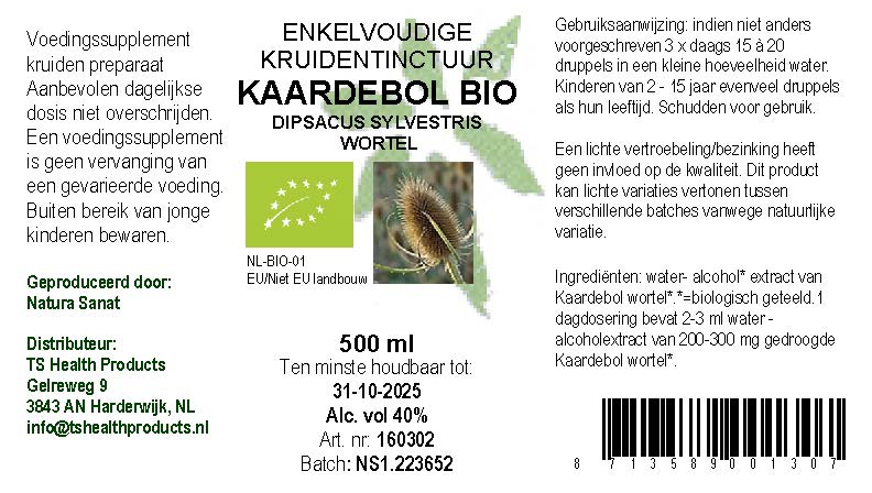 Dipsacus sylvestris rad/Kaardebol BIO