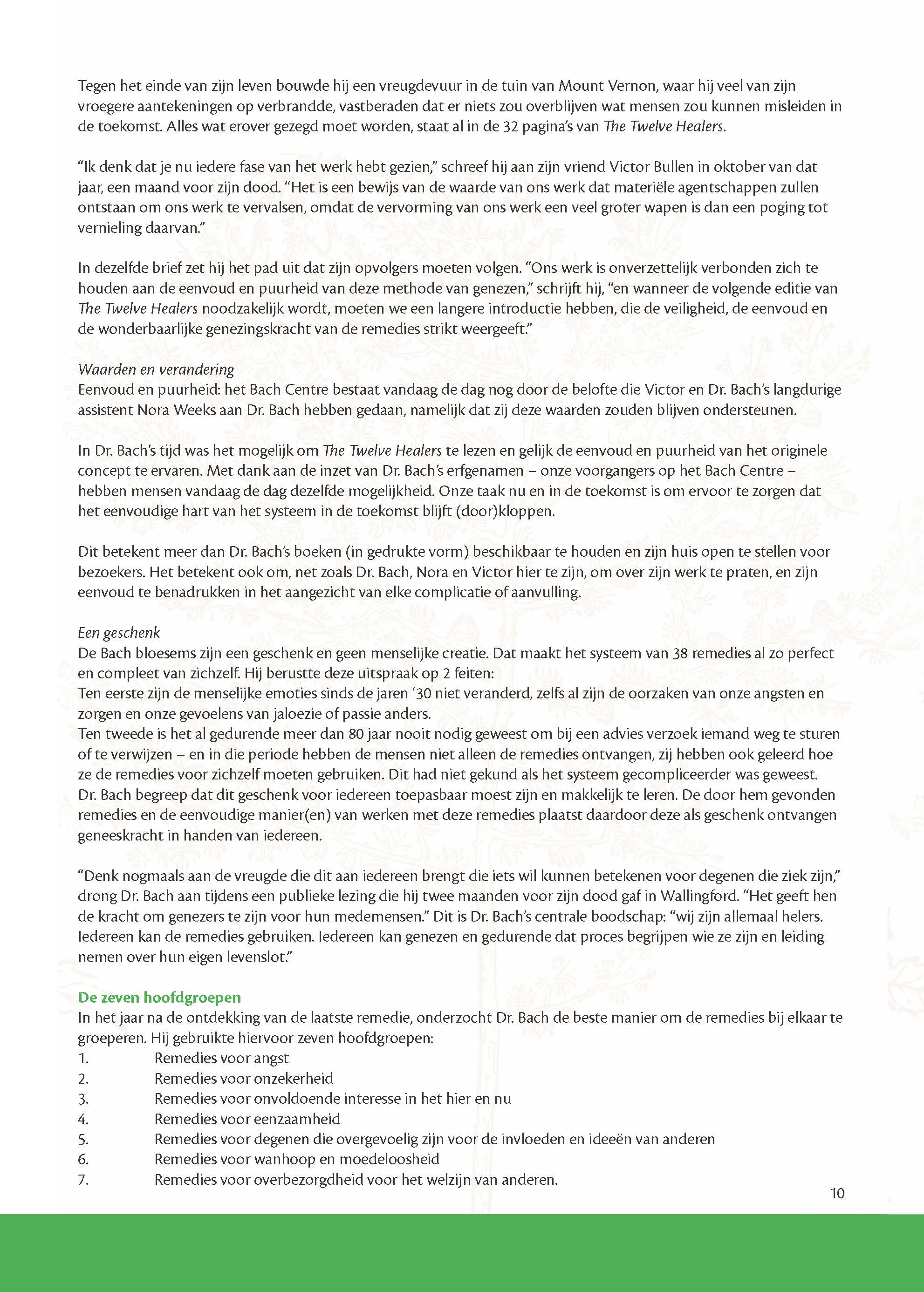 Bach Bloesems van A tot Z brochure