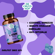 De Cruydhof L-Lysine, 60 vcaps