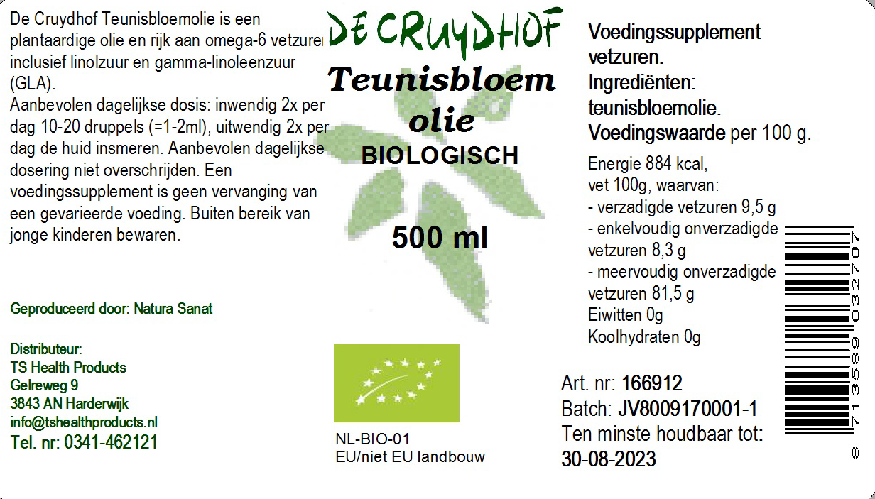 Teunisbloemolie BIO