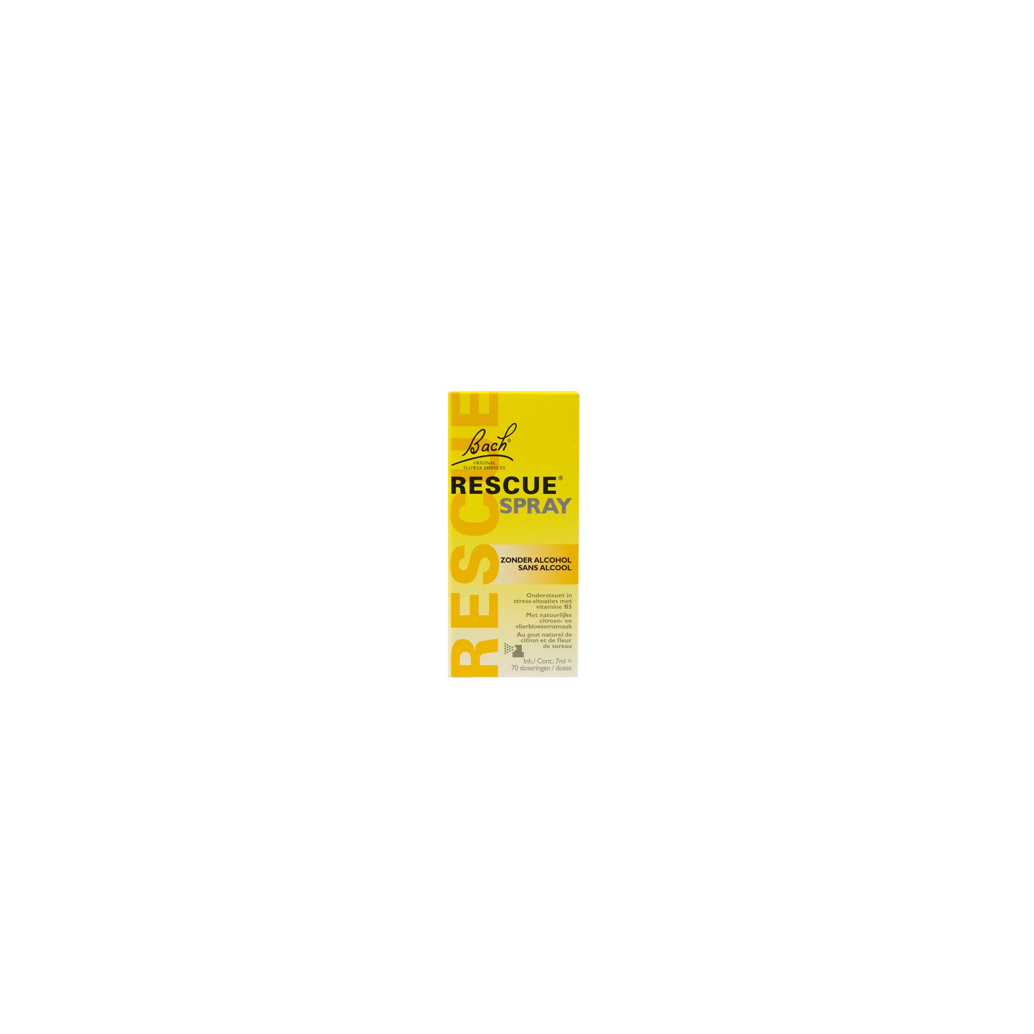 Bach RESCUE® Spray Alcoholvrij + B5 & B12, 7ml