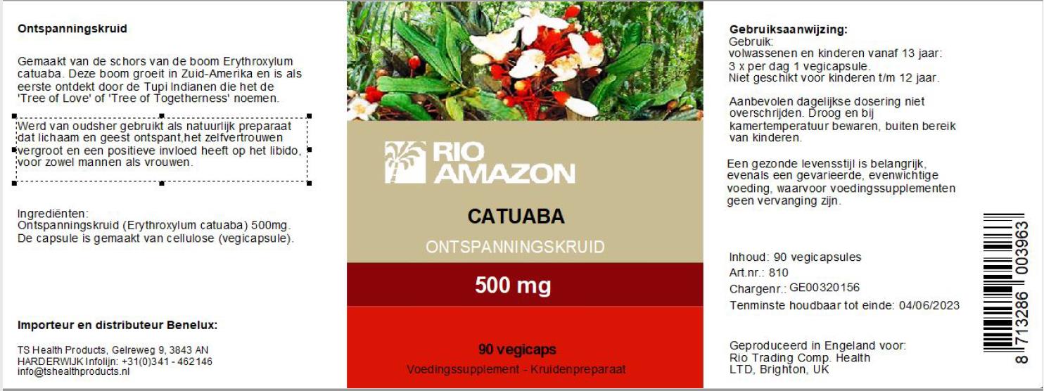 RIO Amazon Catuaba extract, 90 vcps