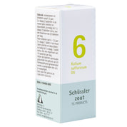 Schüssler zout Nr. 6 Kalium sulfuricum D6