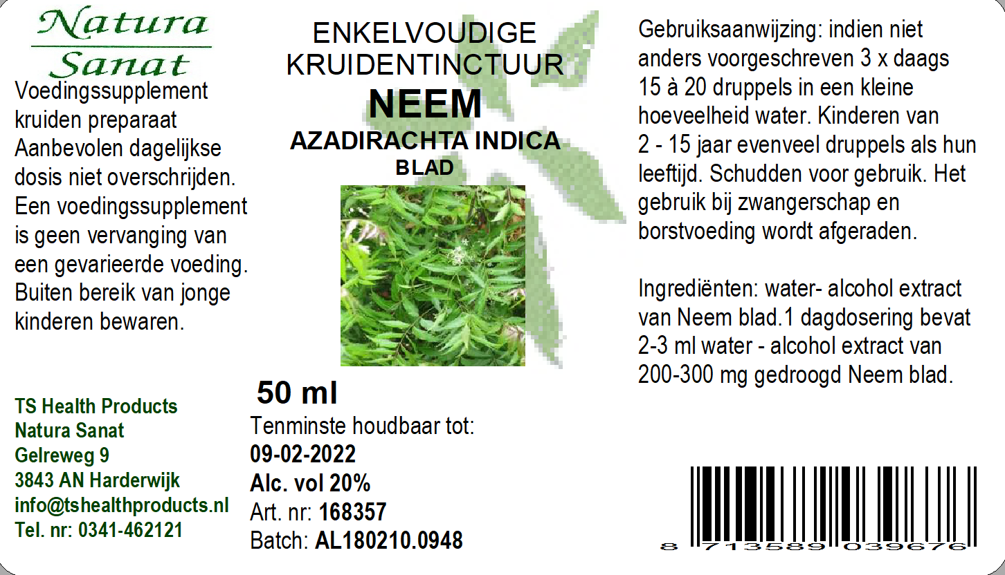 Azadirachta indica fol/Neem