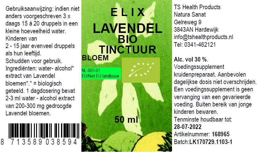 Elix, Lavendel tinctuur BIO