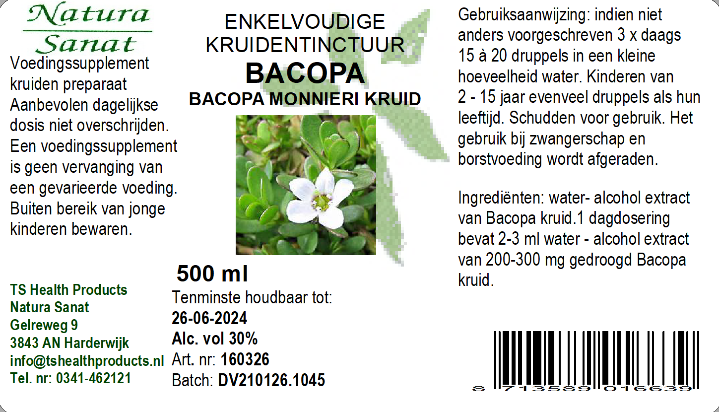 Bacopa monnieri hrb / Bacopa kruid (Brahmi)