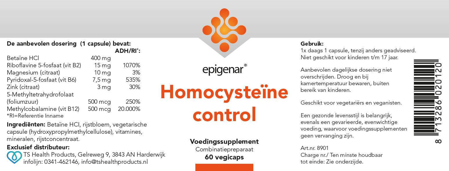 Epigenar Homocysteine Control, 60 vcaps