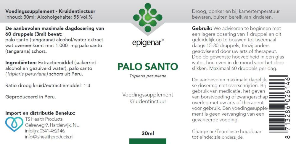 Epigenar Palo Santo (Tangarana), 30 ml